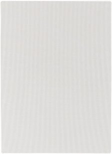 Wandmontierbarer Einbaulautsprecher H65-IW v2 mit rechteckigem, perforiertem Gitter, Vorderansicht, leicht abgerundete Ecken