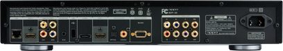 Reproductor Blu-ray 4K OPPO BDP-93EU, vista trasera, conectividad de audio y video analógica y digital, puertos HDMI, USB y de red