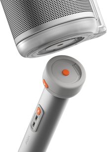 XGIMI projektorholder gulvstativ MoGo 4 grå, metal og plastik, rund hoveddel, to porte og orange knapper