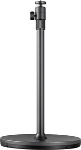 Deckenhalterung für Hisense C1 Beamer SG8H, Vorderansicht, runde Basis, schwarze vertikale Stange, Einstellknopf