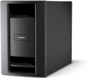 Sort Bose Lifestyle 38 højttaler, set forfra, med indbygget cd-afspiller og USB-port på forsiden