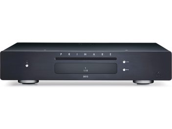 Primare DD15 schwarzer CD-Player, minimalistische matte schwarze Frontblende, digitale Anzeige, wenige Tasten