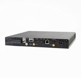 Ampli для домашнього кінотеатру MRX-SLM, вид ззаду, роз'єми HDMI, Ethernet, оптичний, аналоговий, антени, чорне покриття