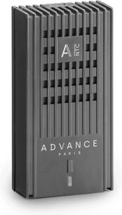 Antratsiithall vertikaalsete ribidega Advance Paris A-NTC võrguaudiomängija kolmveerandvaates