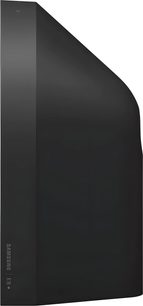 Chytrý reproduktor Samsung HW-LS50H černý, boční pohled, vertikální formát s hranatou siluetou se zaoblenými okraji