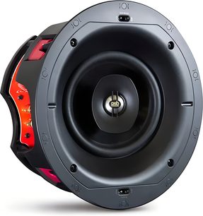Inbouw plafondluidspreker PSB CS AIC 860 zwart en grijs, kunststof en metaal, vooraanzicht, coaxiaal met centrale tweeter