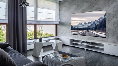 vægmonteret udsigt