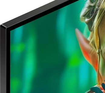 Sony BRAVIA 2 II K50S2 sort fladskærms-tv, set i vinkel med tynd kant og farverigt billede vist