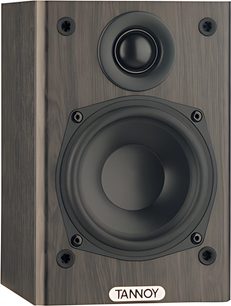 Tannoy Mercury FR træhøjttaler, frontpanel med centralt placeret højttaler og diskant, 4 perifere højttalere, set forfra
