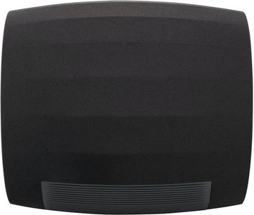 Bowers & Wilkins Formation Bass sort subwoofer, set forfra, afrundet rektangulær form, sort gitter