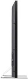 Sony KDL-40EX1 HD-tv, profilvisning, fladskærm, tynd sort ramme, rektangulær sort fod