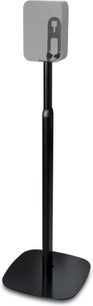 BlueSound Adjustable Speaker Stand for PULSE M & FLEX black, black metal, round base, telescopic stem, square support