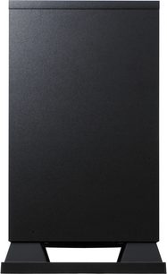 Pioneer BCS-FS500 sort højttaler, set forfra, vertikal rektangulær form, mat glat overflade, blank sort base