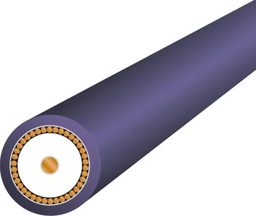 Wireworld Ultraviolet 8 1m digitalt koaksialkabel, lilla, hvid rund stik med forgyldte kontakter i den ene ende