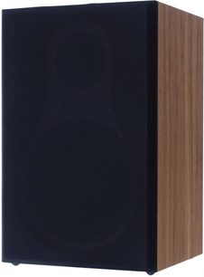 Giradischi hi-fi Enova HIFI Vision 2 SET in noce, finitura in legno scuro, vista frontale, cassa in legno rettangolare verticale