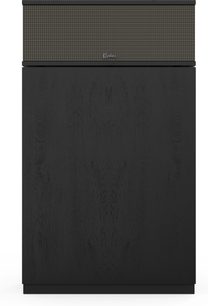 Klipsch Khorn AK7 Black Ash sort gulvhøjttaler med tekstureret træbundpanel og rektangulært topgitter