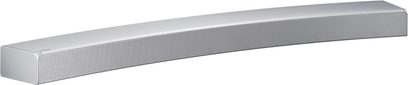 Samsung HW-MS6501 soundbar i gråsølv, aflang rektangulær form, metallisk gitter på forsiden, set oppefra
