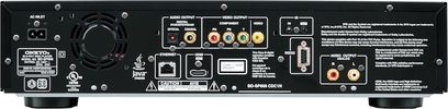 Onkyo BD-SP808 4K Blu-ray-afspiller, bagside, lyd/video-tilslutninger, HDMI-porte, USB, Ethernet, analoge udgange