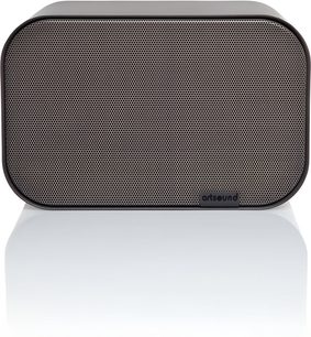 Компактна hi-fi акустична система ArtSound UNI20 сірого кольору з прямокутною передньою панеллю із заокругленими кутами та перфорованою металевою решіткою