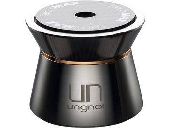 Ungnoi Taichi MAX black anti-vibration damper, conical shape, silver perforated top and copper-colored ring