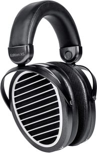 Hifiman Edition XS atvērtās hifi austiņas melnā krāsā, platas ovālas austiņas, metāla režģi, polsterēts galvas balsts