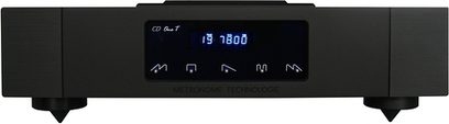 CD přehrávač Metronome Technologie CD One Tubes USB černý, přední panel s modrým displejem, 5 tlačítek a USB port