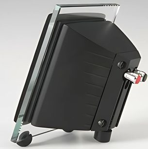 Waterfall Audio Pack 1 sort kompakt højttaler set fra 3/4 bagfra, aluminiumsdiskant, skrueterminaler