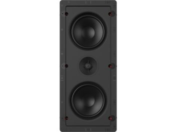 Zabudovateľný nástenný reproduktor Klipsch DS-250W-LCR Sky Hook čierny, 2 reproduktory, 1 výškový reproduktor, pohľad spredu