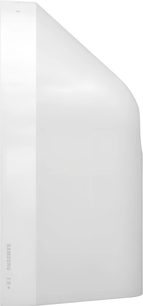 Diffusore connesso Samsung HW-LS51H bianco, vista laterale, silhouette alta dalle linee essenziali e sommità inclinata