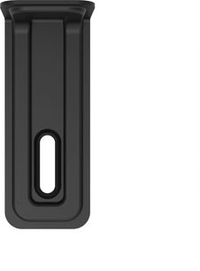 Klipsch Flexus Core 300 black wall speaker mount, front view with central mounting slot