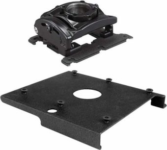 Supporto di fissaggio quadrato e piastra di montaggio rettangolare forata in metallo nero del kit Chief Elite JVC