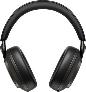 Bowers & Wilkins Px8 S2 hovedtelefoner i sort, frontvisning, ovale ørekopper i mat plast, metalbøjler, polstret hovedbøjle