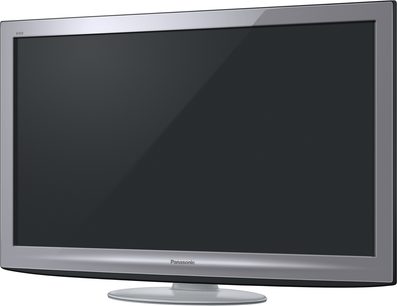 Panasonic TX-PF50G20S fladskærms-tv, slukket, grå ramme, set forfra
