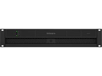 Sort rackmonterbar multiroom-forstærker Integra 4500DSP, front med ventilationsgitter og statusindikatorer