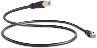 Câble réseau Ethernet RJ45 QED Performance graphite, 5 mètres, connecteurs plaqués or, gaine noire