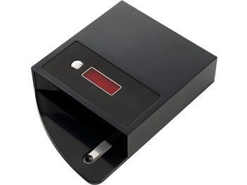 Váha pro gramofon Rega Atlas MK2 černá, červený digitální displej a kovové rameno na přední straně