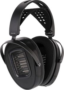 Hi-fi-hovedtelefon Hifiman Arya WiFi sort, perforeret hovedbøjle og store ovale ørekopper med åben gitterstruktur