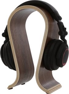Enova HIFI Kopfhörerstander aus dunkler Nussbaumfurnier