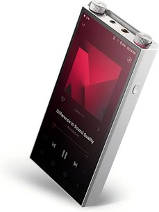 Astell&Kern PD20 gümüş audiofil taşınabilir müzik çalar, oynatma sırasında dokunmatik ekran, çift üst tekerlek ve kulaklık jakları