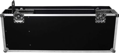 Power Acoustics Flight écran 50 SR ekran taşıma kasası, siyah, açık, gümüş renkli kenarlıklı ve iki kilitli