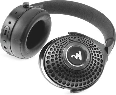 Auriculares hi-fi Focal Bathys MG grises, vista en tres cuartos, diadema gris y almohadillas negras con rejilla perforada