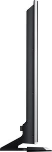 Samsung UE40HU6900 højdefinitions-tv, set fra siden, fladskærm, smal sort ramme, rektangulær base
