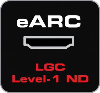Cavo HDMI Audioquest Pearl 48Gbps 1m, connettore HDMI argentato, testo bianco "eARC LGC Level-1 ND" su sfondo nero