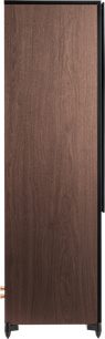 Gulvhøjttaler Heco AURORA XT 1000 valnød, sidevisning, træpanel med valnødfinish, sorte kanter, synlige fødder