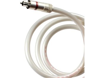 Cyfrowy kabel optyczny Van den Hul The Optocoupler MKII 1 m biały, gładka osłona z czerwonym oznaczeniem, widok zwinięty