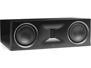 Cassa centrale Motion XT C100 nero laccato con due altoparlanti circolari e un tweeter rettangolare al centro