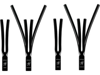 Calze di cablaggio Audioquest Rocket 88 SBW nere, set di 4 manicotti contrassegnati AMP END e SPEAKER END