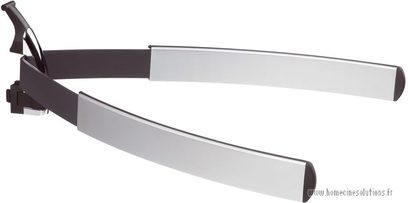 Grå og lysegrå metalarmstøtte, model EFA 6825 fra Vogel's, til montering af en skærm