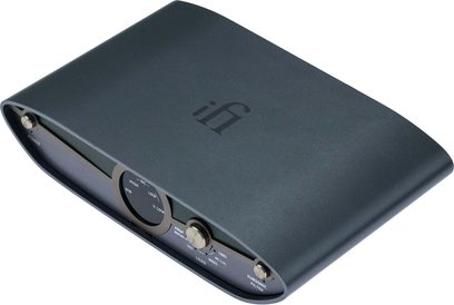 iFi Audio Zen Phono 3 phono-forforstærker, rektangulært mat sort kabinet, set oppefra, front med knapper og stik