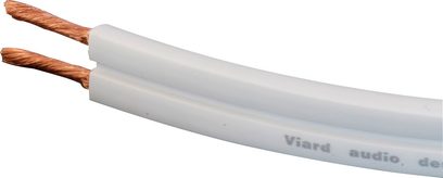 Hvid Viard Audio Premium HD HP-lydkabel med to snoede runde kobberlederledere